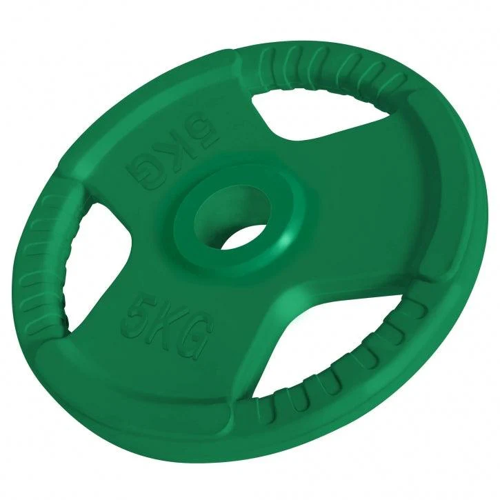 Banco con Soporte para Barra + Juego de Pesas Olímpicas de Goma con Triple Agarre - 150 kg - Image 14