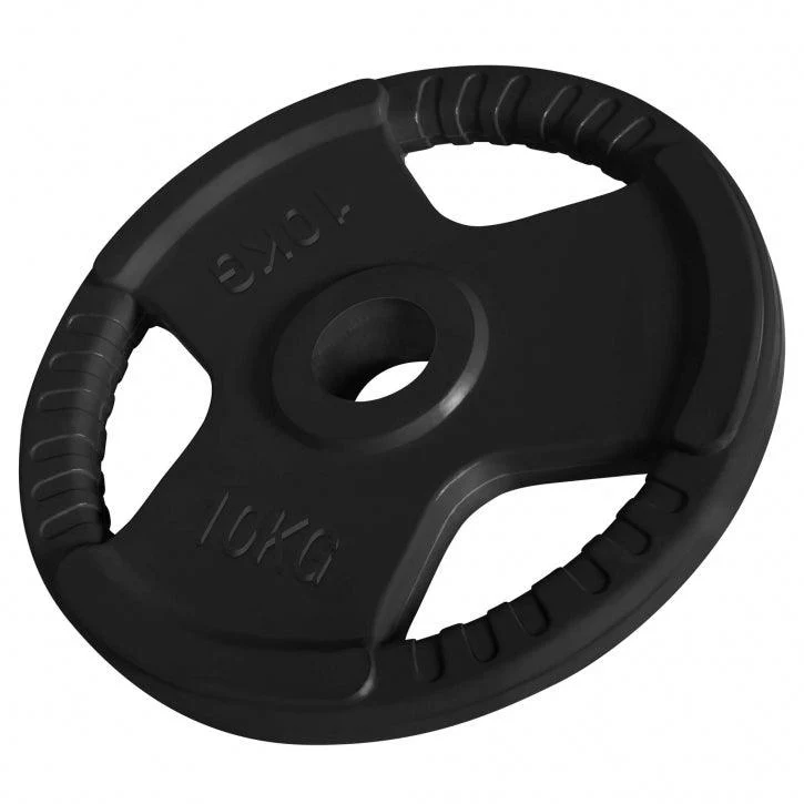 Banco con Soporte para Barra + Juego de Pesas Olímpicas de Goma con Triple Agarre - 150 kg - Image 15