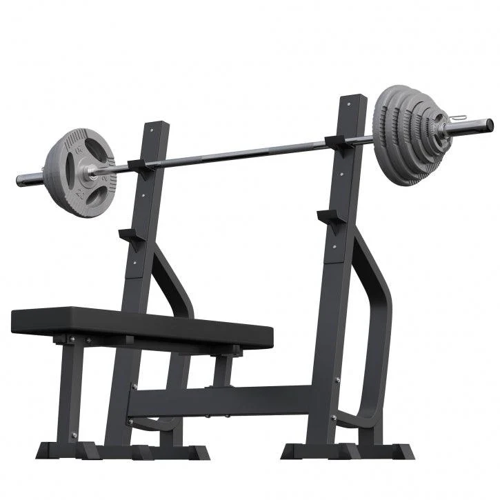 Banco de Musculación Profesional + Juego de Pesas Olímpicas de Hierro Fundido - 130 kg - Image 3