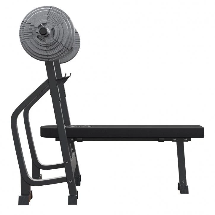 Banco de Musculación Profesional + Juego de Pesas Olímpicas de Hierro Fundido - 130 kg - Image 5