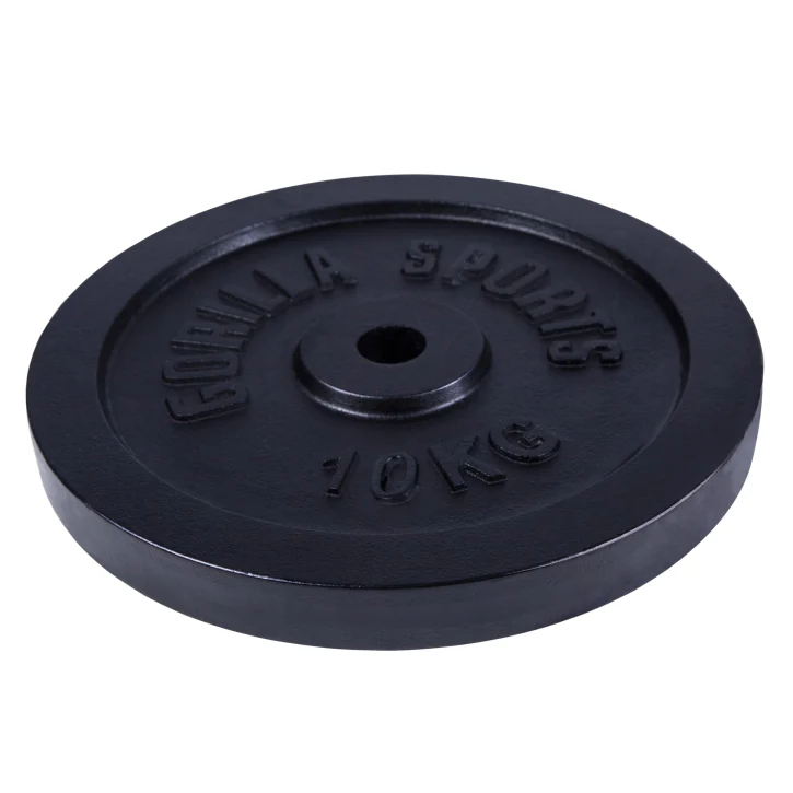 Disco de Pesas de Hierro Fundido 0,5 kg - 30 kg Negro - Image 3