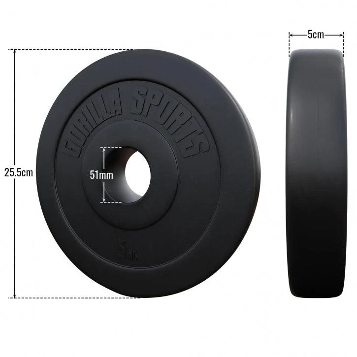 Disco de Pesas Olímpico de Plástico 1,25 kg - 15 kg - Image 24