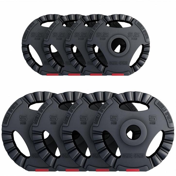 Disco de Pesas Olímpico de Plástico con Triple Agarre 1,25 - 15 kg - Image 12