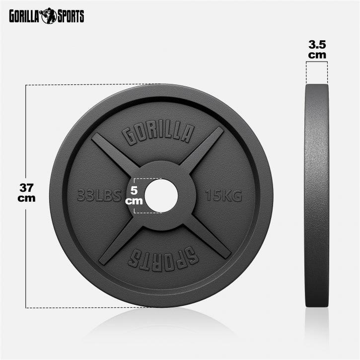 Disco de Pesas Olímpico de Hierro Fundido 1,25 - 25 kg - Image 27