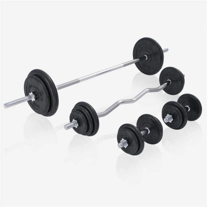Banco de Pesas Multifuncional con Pesas de Goma 108 kg - Image 10