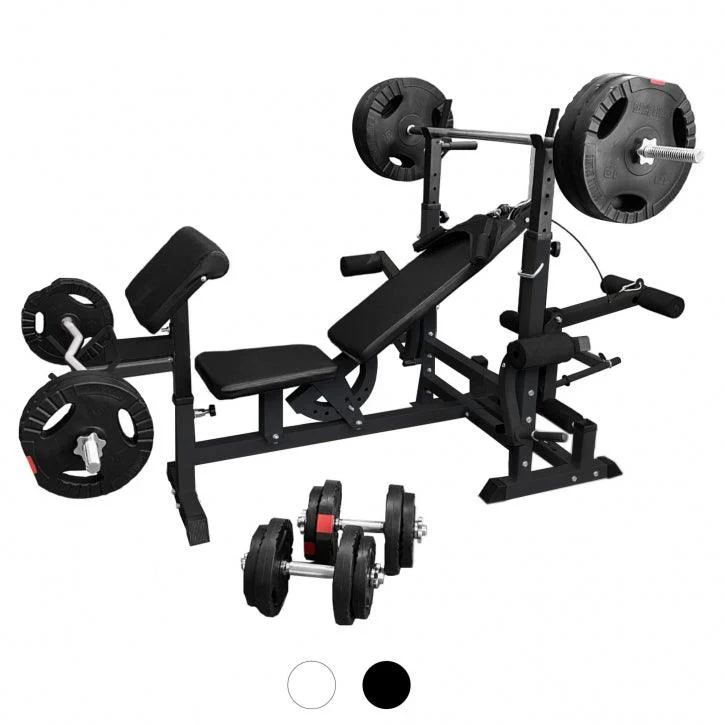 Estación de Musculación con Banco y Set Completo 100 kg - Image 3