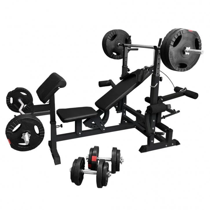 Estación de Musculación con Banco y Set Completo 100 kg - Image 5