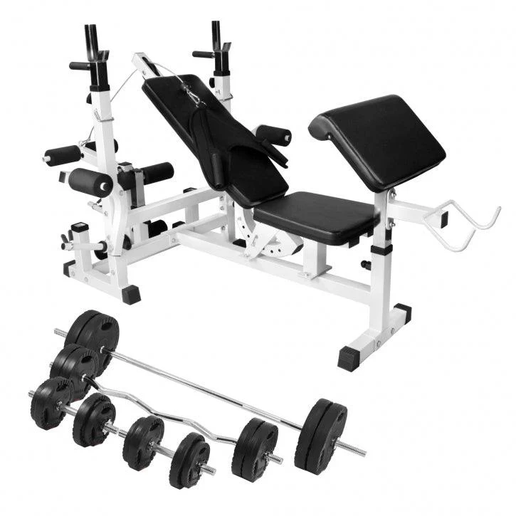 Estación de Musculación con Banco y Set Completo 100 kg - Image 8