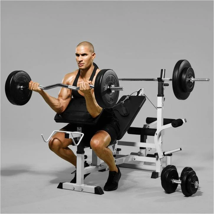 Multiestación Home Gym con Juego de Pesas de Plástico - Image 19