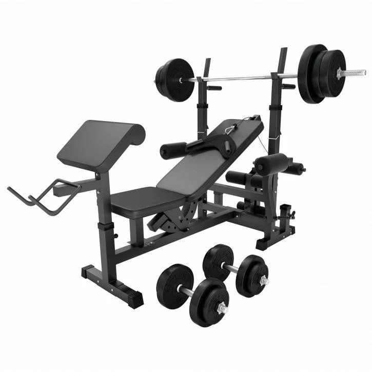 Multiestación Home Gym con Juego de Pesas de Plástico - Image 29