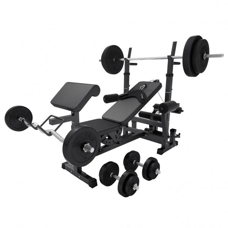Multiestación Home Gym con Juego de Pesas de Plástico - Image 38