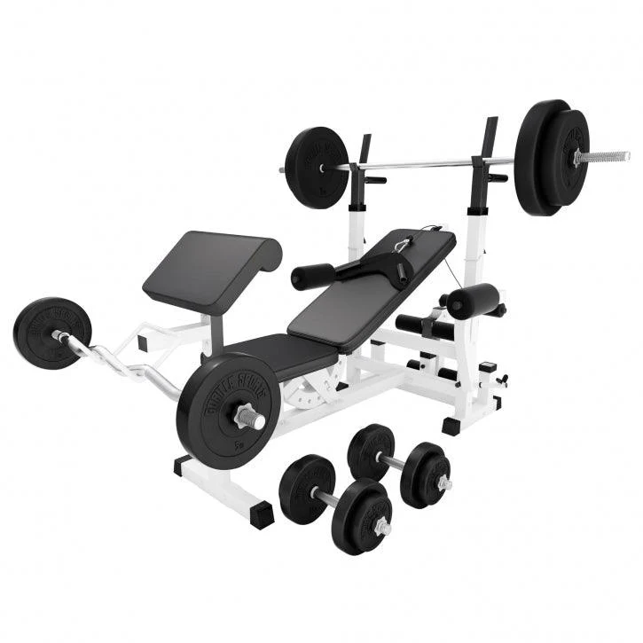 Multiestación Home Gym con Juego de Pesas de Plástico - Image 7