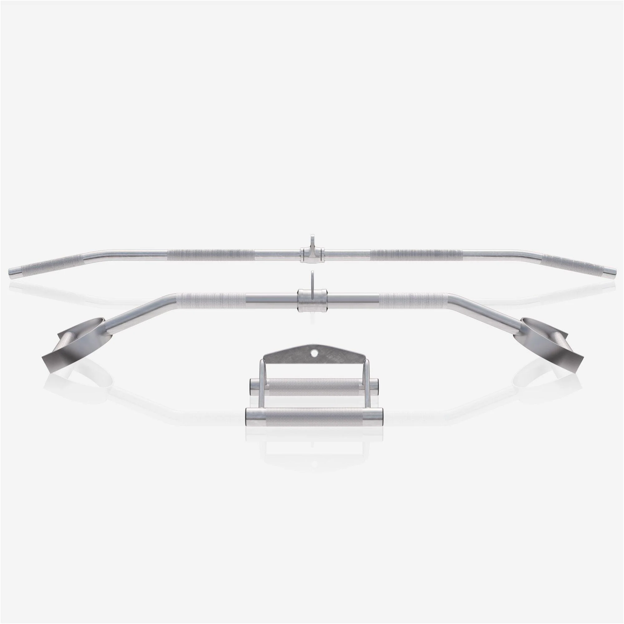 Set de Tiradores Para Polea - Pulldown curvado + Barra de Jalón + Remo - Image 3