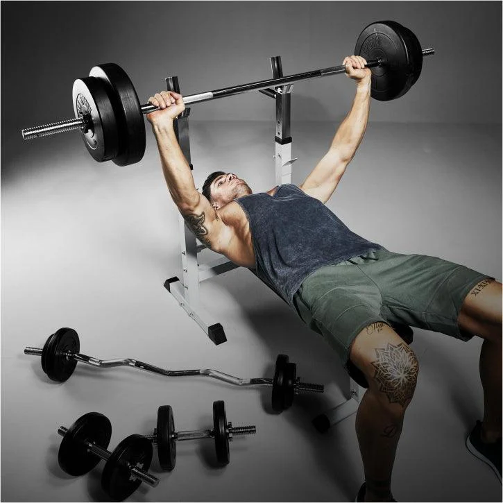 Banco de Musculación con Juego de Pesas de Plástico - Image 13