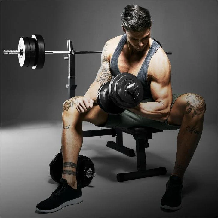 Banco de Musculación con Juego de Pesas de Plástico - Image 25