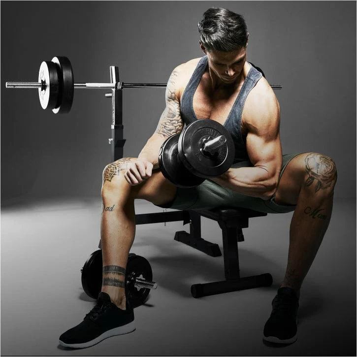 Banco de Musculación con Juego de Pesas de Plástico - Image 3