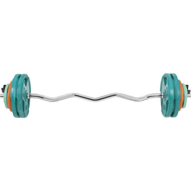 Set de Curl Z y Discos de Pesas de Goma con Triple Agarre - 35 kg - Image 15