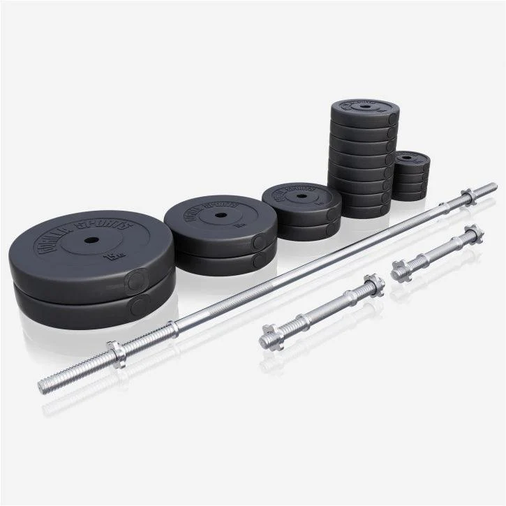Set de Barra Larga y Discos de Pesas de Plástico - Image 9