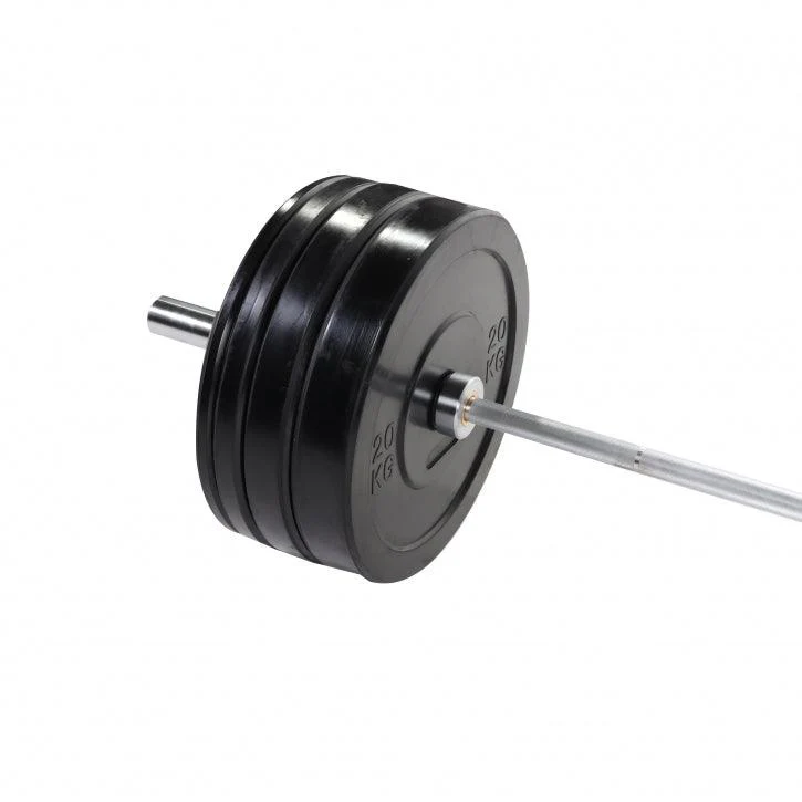 Set de Barra y Discos de Pesas Olímpicos de Goma - 140 kg - Image 2