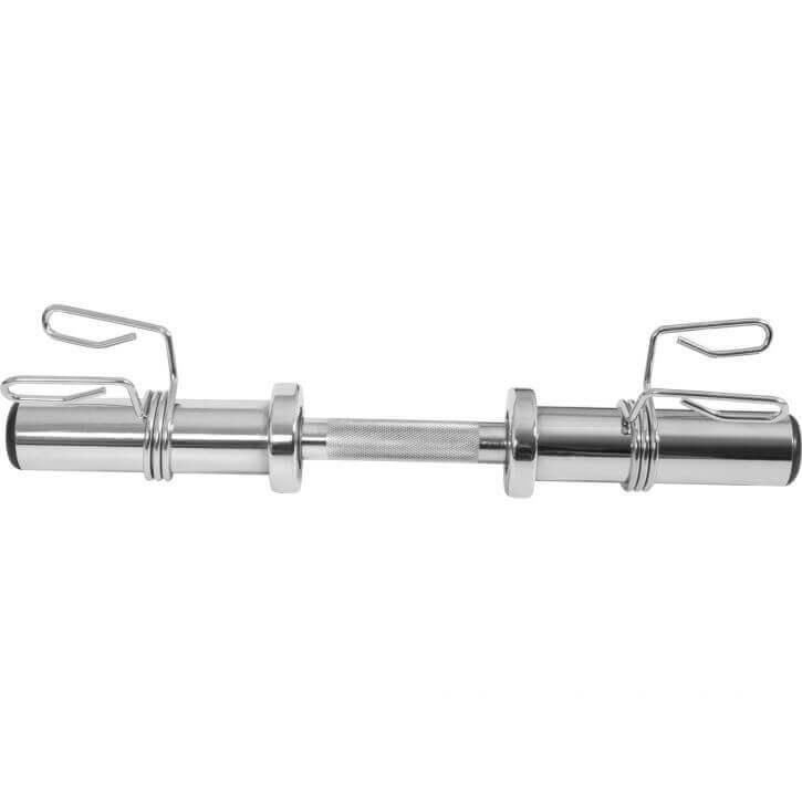 Set de Curl Z y Discos de Pesas Olímpicos de Goma con Triple Agarre - 75 kg - Image 9