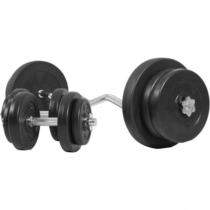 Set de Curl con Barra Z y Discos de Pesas 70 kg - Image 8
