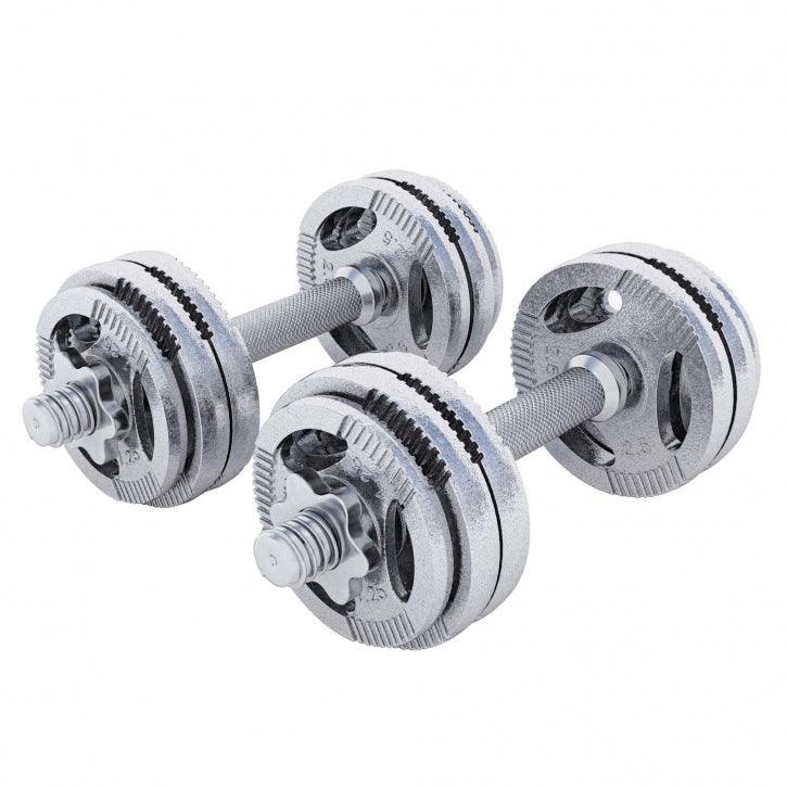 Set de Mancuernas y Discos de Pesas de Hierro Fundido con Triple Agarre - Image 2