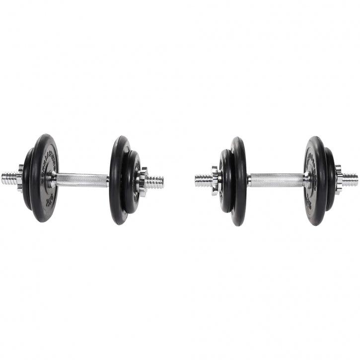Set de Mancuernas y Discos de Pesas de Goma 20 kg - Image 3