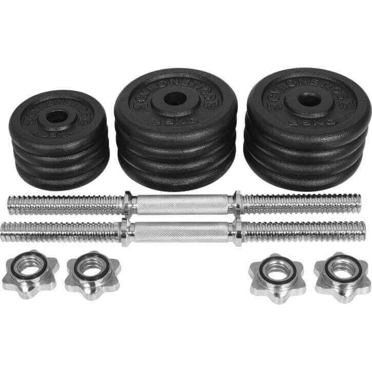 Set de Mancuernas 25 mm de Hierro Fundido E-Series 15 - 30 kg - Image 5