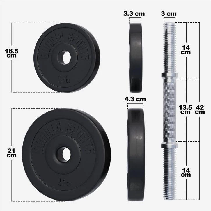 Set de Mancuernas y Discos de Pesas de Plástico - Image 13