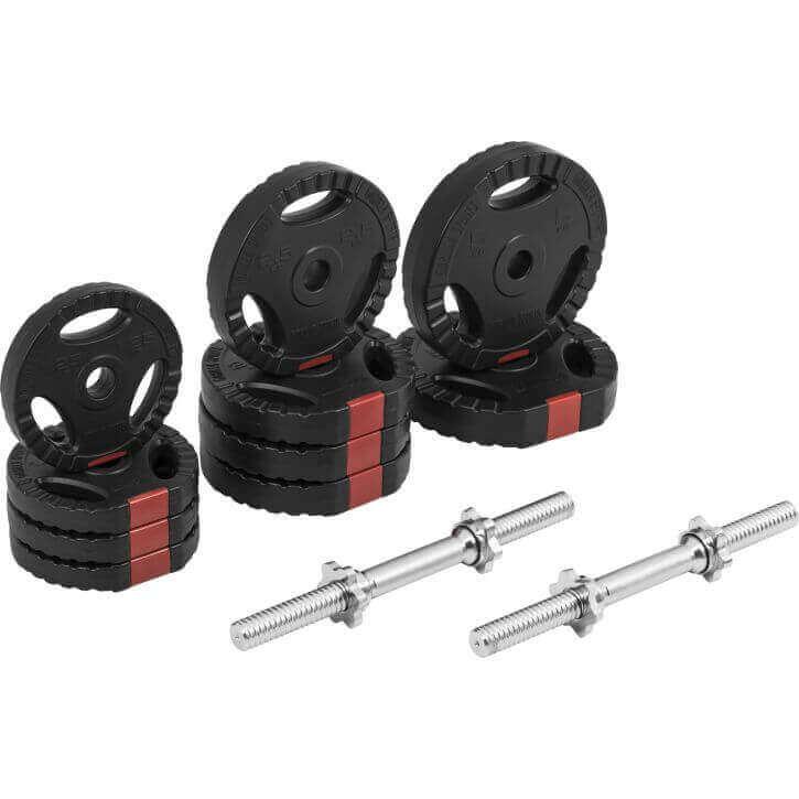 Set de Mancuernas y Discos de Pesas de Plástico con Triple Agarre - Image 6