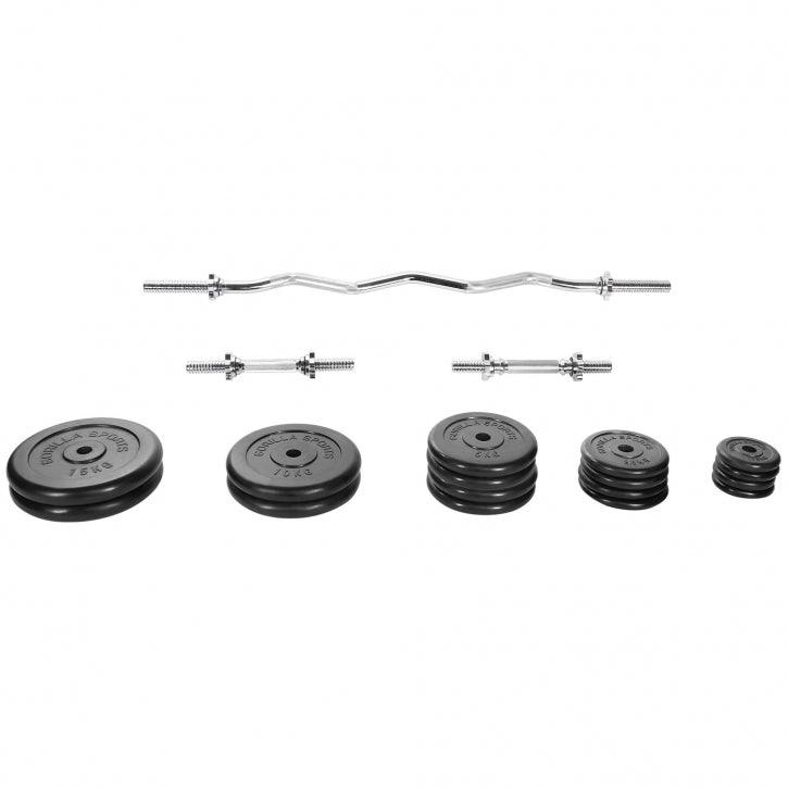 Set de Curl Z y Discos de Pesas de Goma - Image 3