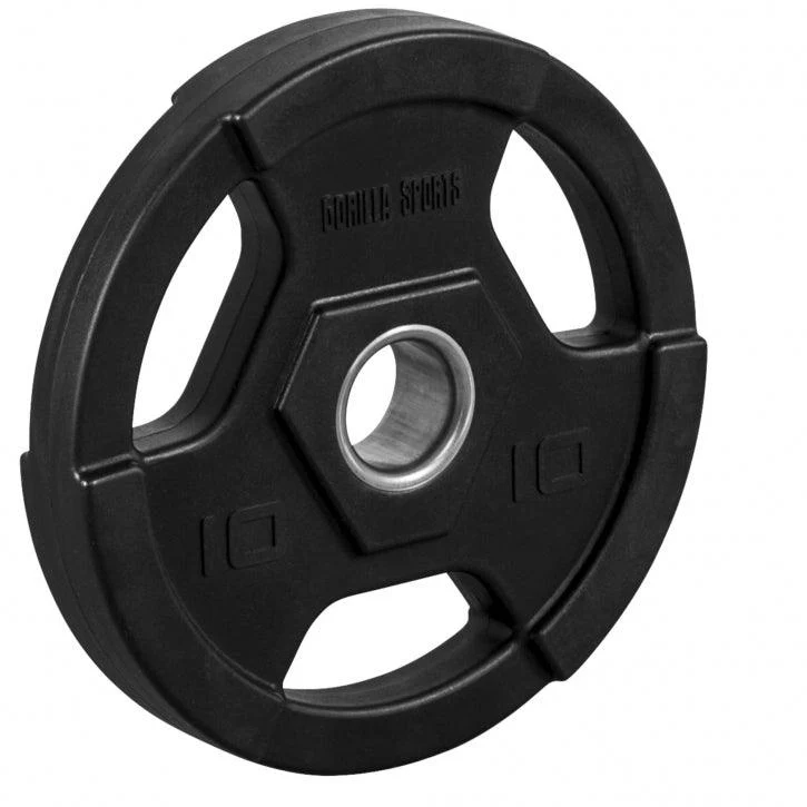 Set de Barra y Discos de Pesas Olímpicos de Plástico con Triple Agarre - 130 kg - Image 12