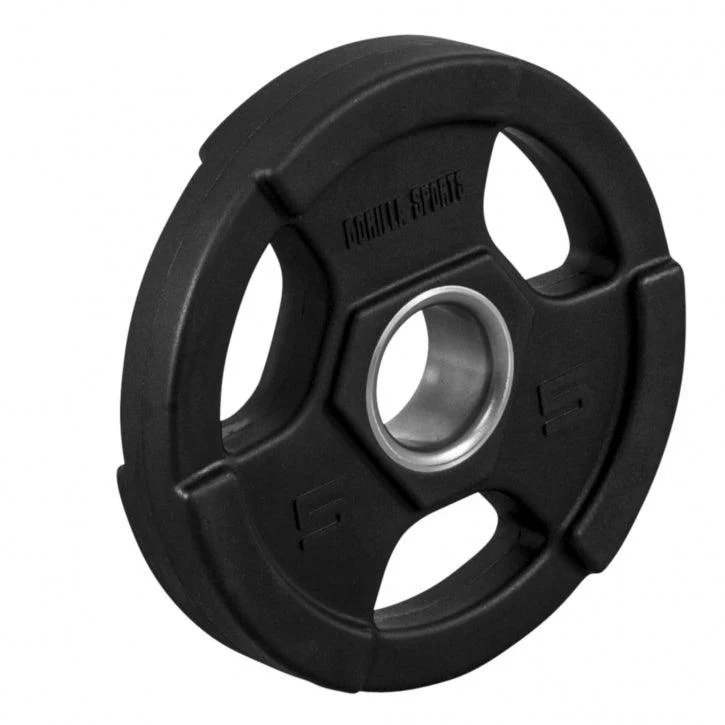 Set de Barra y Discos de Pesas Olímpicos de Plástico con Triple Agarre - 130 kg - Image 8