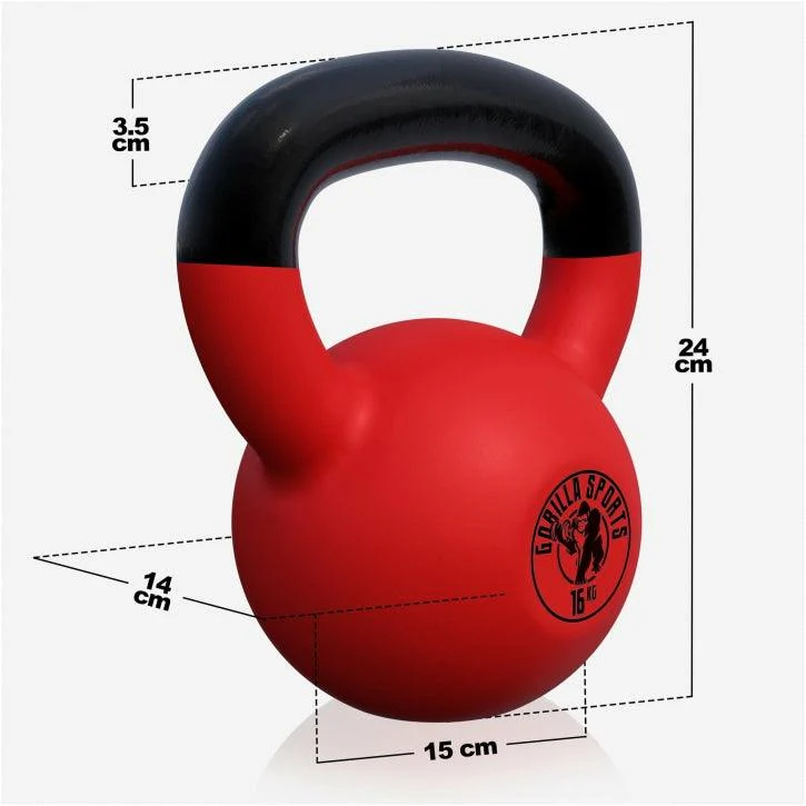 Kettlebell de Hierro Fundido con Revestimiento de Goma 2 - 32 kg - Image 107