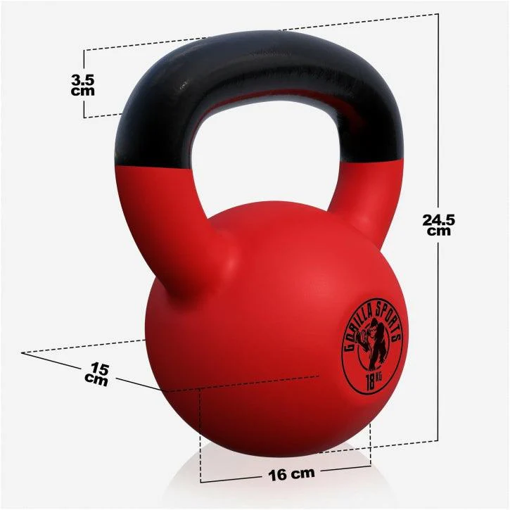 Kettlebell de Hierro Fundido con Revestimiento de Goma 2 - 32 kg - Image 45