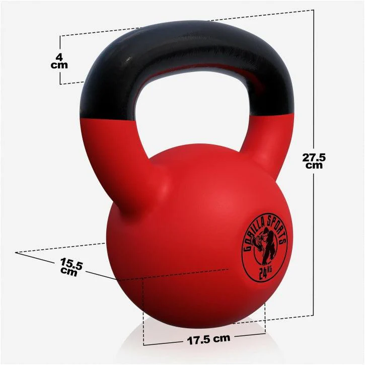 Kettlebell de Hierro Fundido con Revestimiento de Goma 2 - 32 kg - Image 57