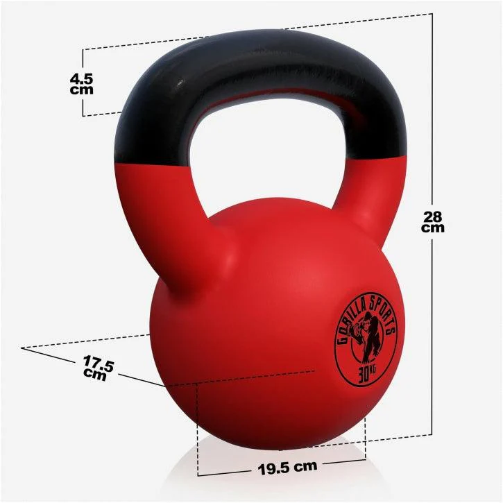 Kettlebell de Hierro Fundido con Revestimiento de Goma 2 - 32 kg - Image 71