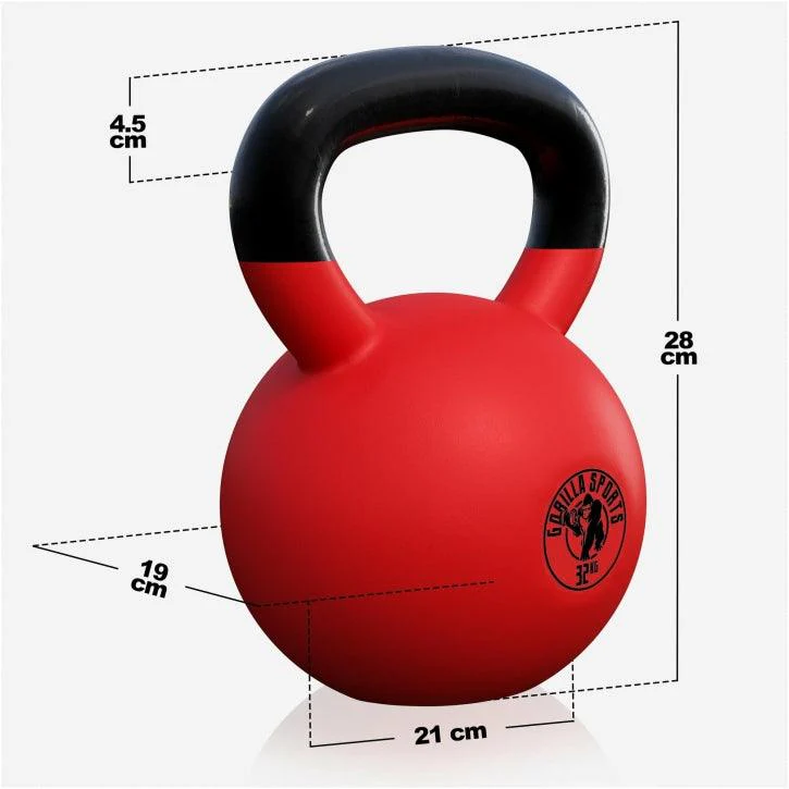 Kettlebell de Hierro Fundido con Revestimiento de Goma 2 - 32 kg - Image 77