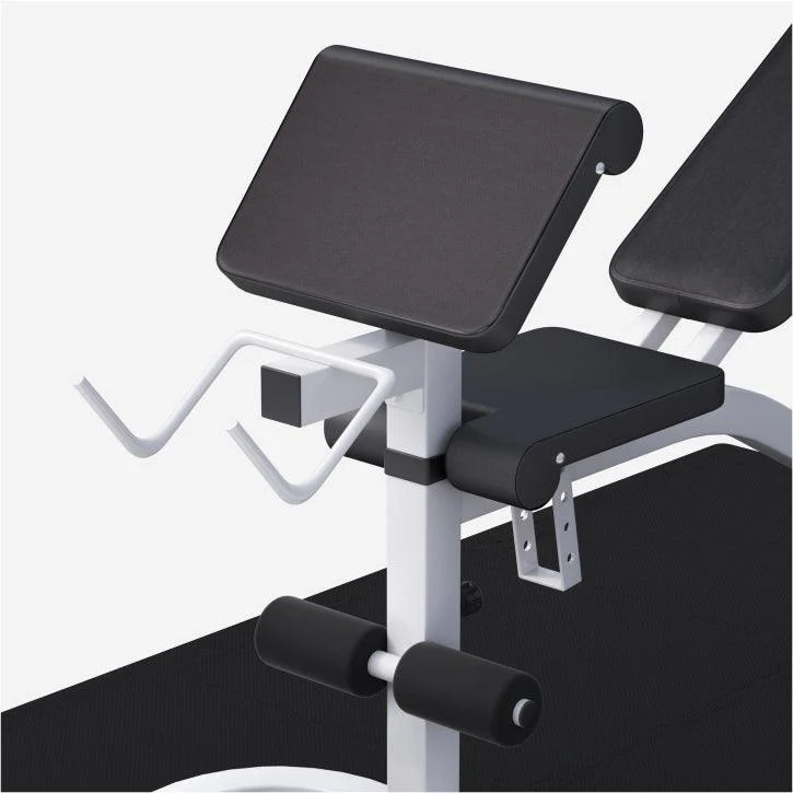Banco con Soporte para Barra + Juego de Pesas de Plástico con Triple Agarre + Protector Suelo - Image 5