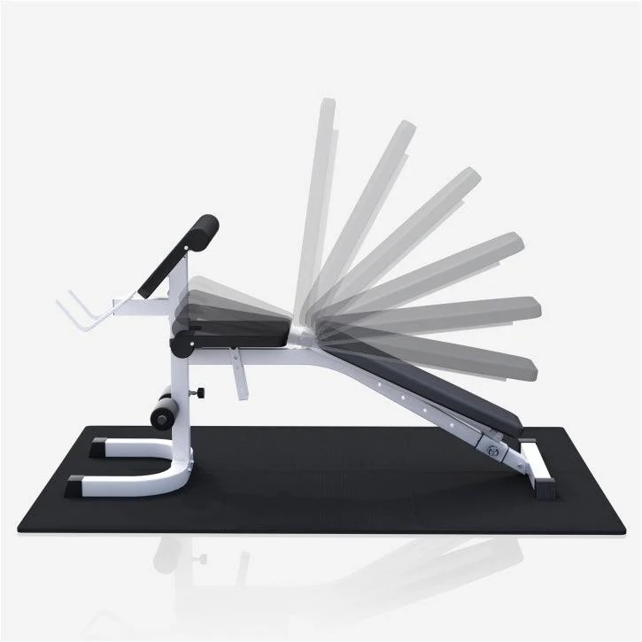 Banco con Soporte para Barra + Juego de Pesas de Plástico con Triple Agarre + Protector Suelo - Image 6
