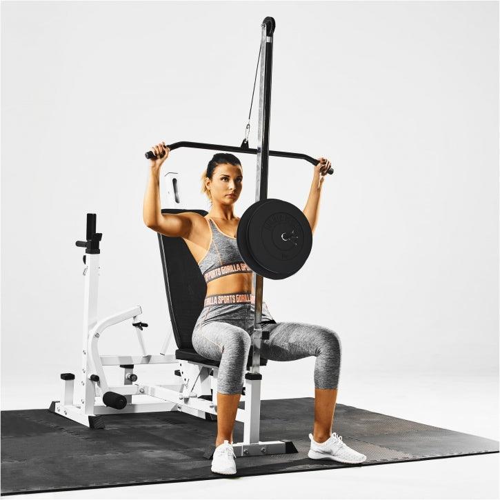 Multiestación Home Gym + Torre de Polea + Juego de Pesas de Plástico + Protector Suelo - Image 15