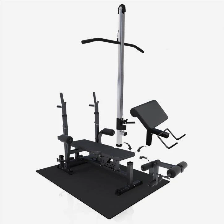 Multiestación Home Gym + Torre de Polea + Juego de Pesas de Plástico + Protector Suelo - Image 20