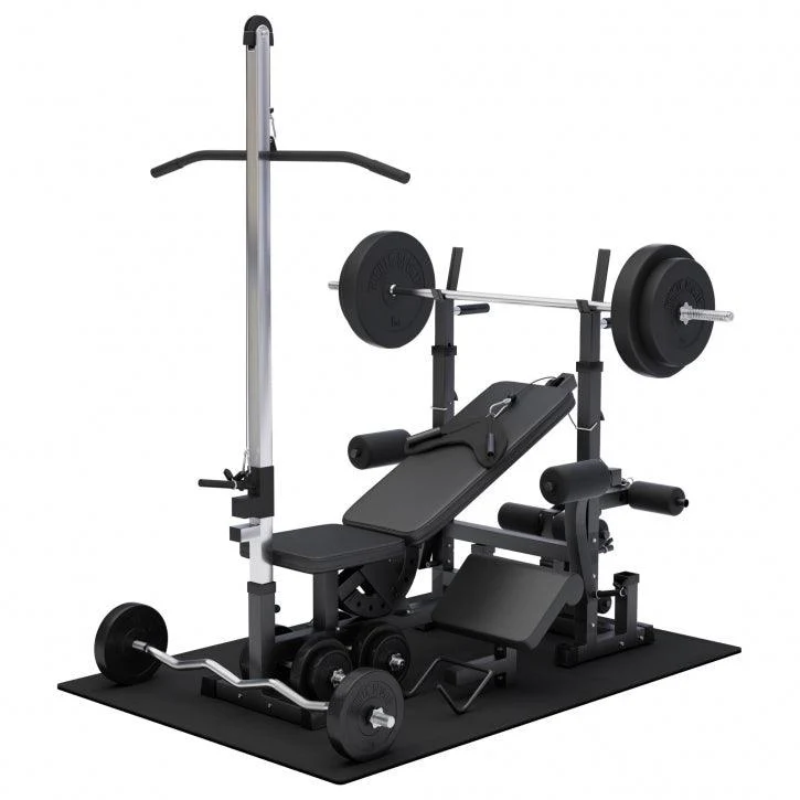 Multiestación Home Gym + Torre de Polea + Juego de Pesas de Plástico + Protector Suelo - Image 3
