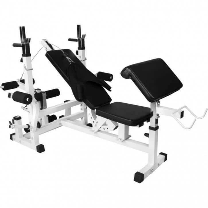 Multiestación Home Gym + Torre de Polea + Juego de Pesas de Plástico con Triple Agarre + Protector Suelo - Image 7