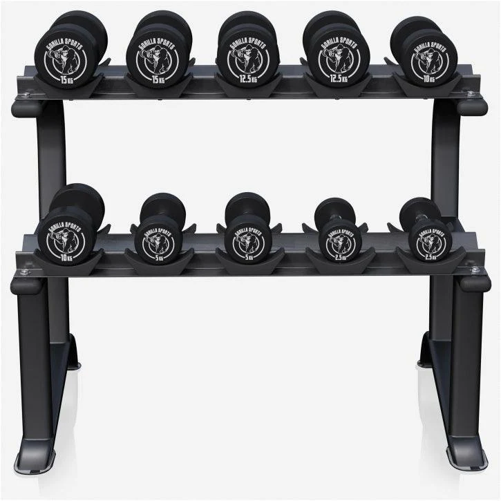 Soporte para Mancuernas con 2 Niveles y Set de 90 kg - Image 11