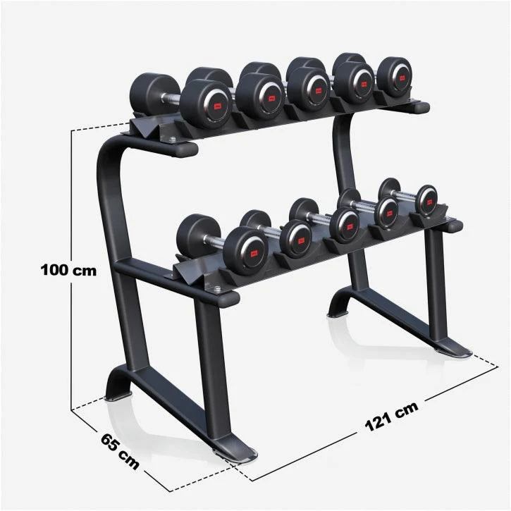 Soporte para Mancuernas con 2 Niveles y Set de 90 kg - Image 4
