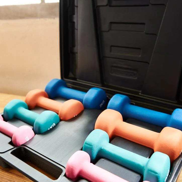 Set de mancuernas de gimnasia de 10 kg con maletín - Image 9