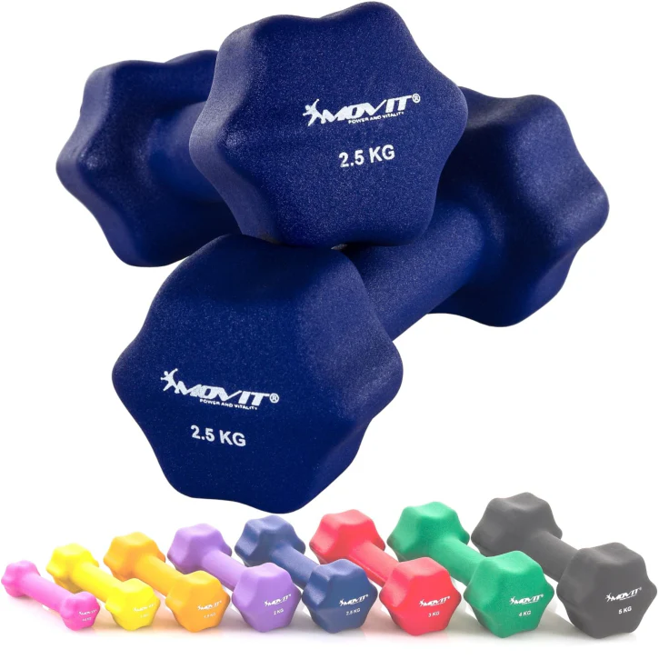 Set de Mancuernas de Neopreno Coloridas 1 kg - 10 kg - Image 10