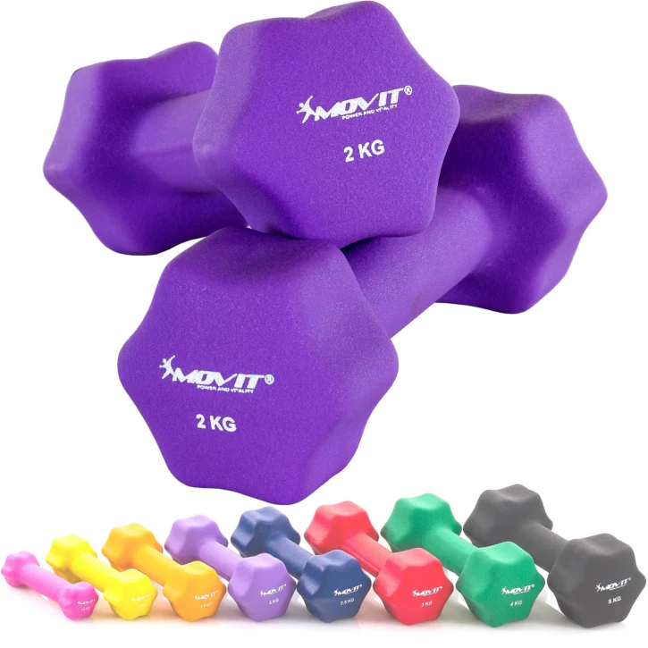 Set de Mancuernas de Neopreno Coloridas 1 kg - 10 kg - Image 13
