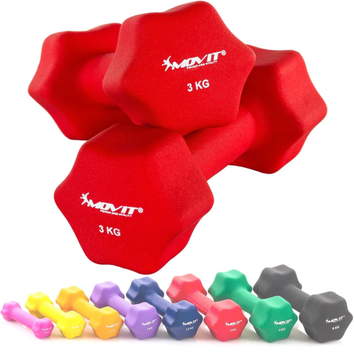 Set de Mancuernas de Neopreno Coloridas 1 kg - 10 kg - Image 16